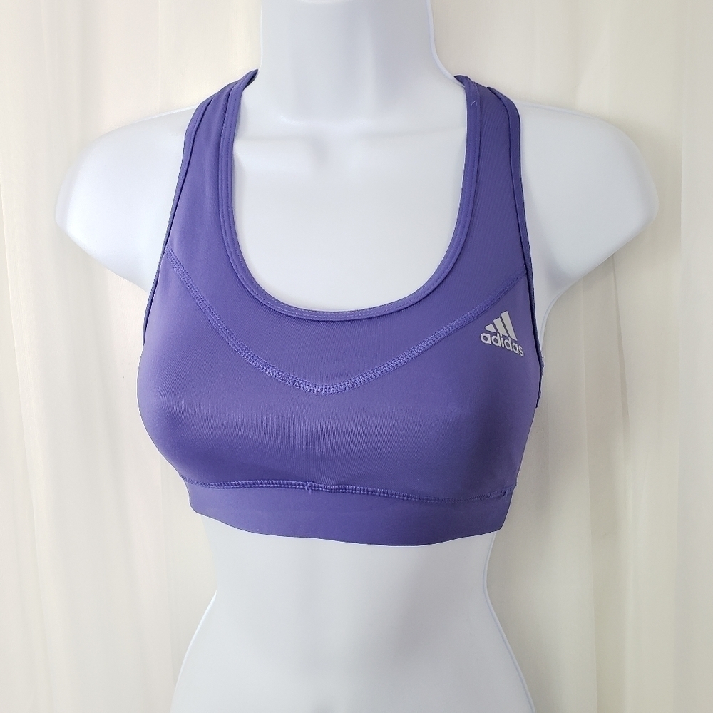 Adidas Techfit Climalite purple sports bra XS